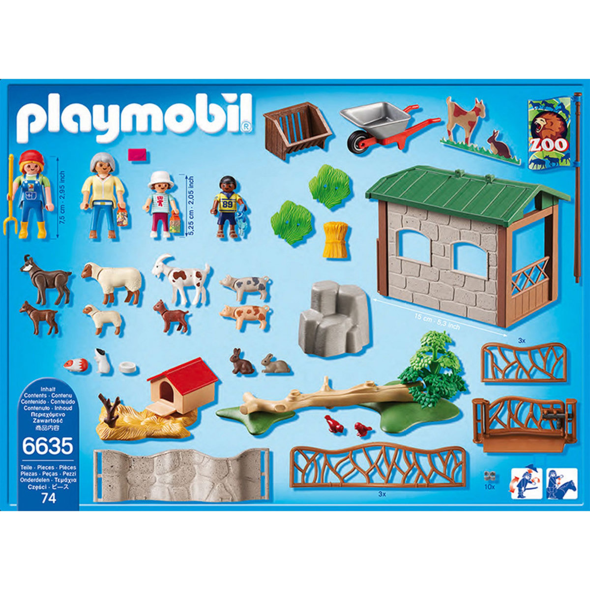PLAYMOBIL 6635 - City Life - Parc animalier avec visiteurs