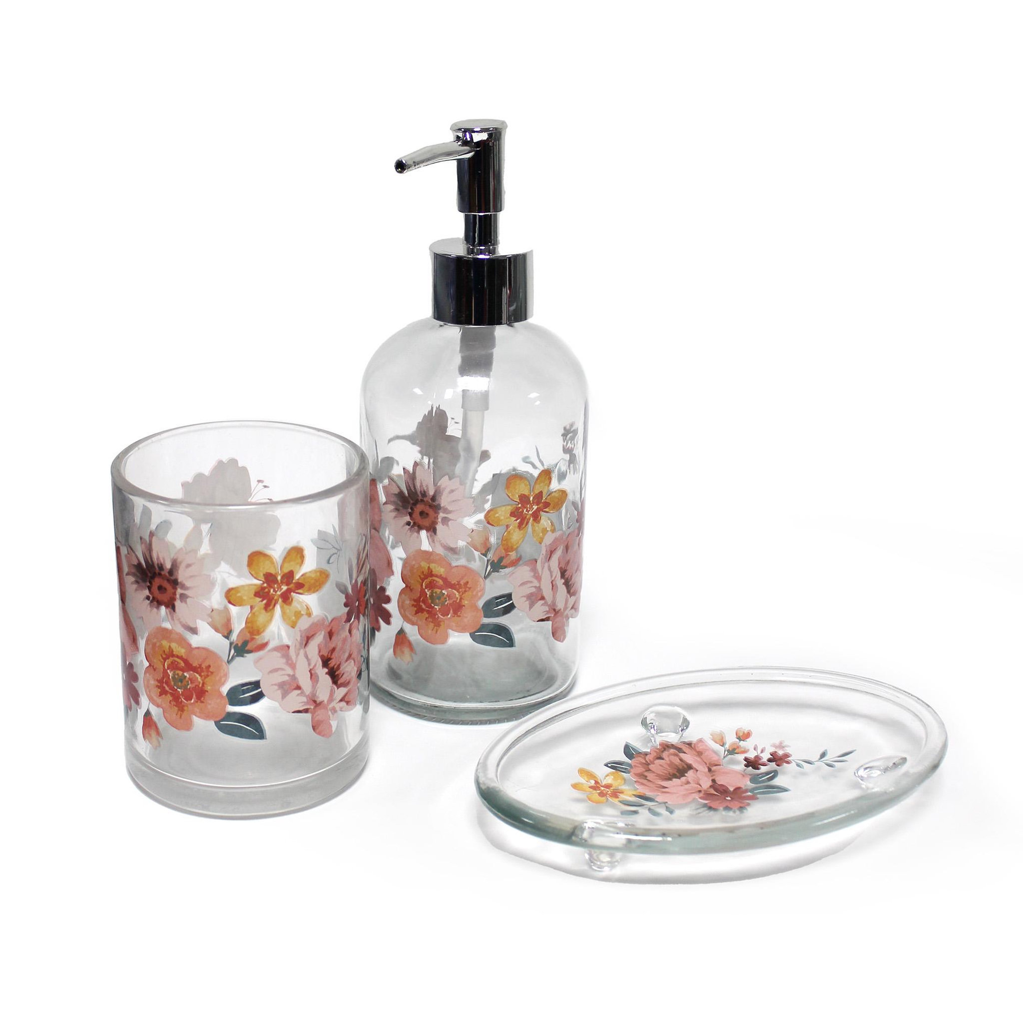 Voir la diapositive 3 : Eden Porte savon en verre jayana design et moderne