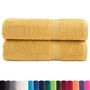 Voir la diapositive 2 : VIDAXL Serviettes de bain de qualité supérieure SOLUND 2 pcs doré