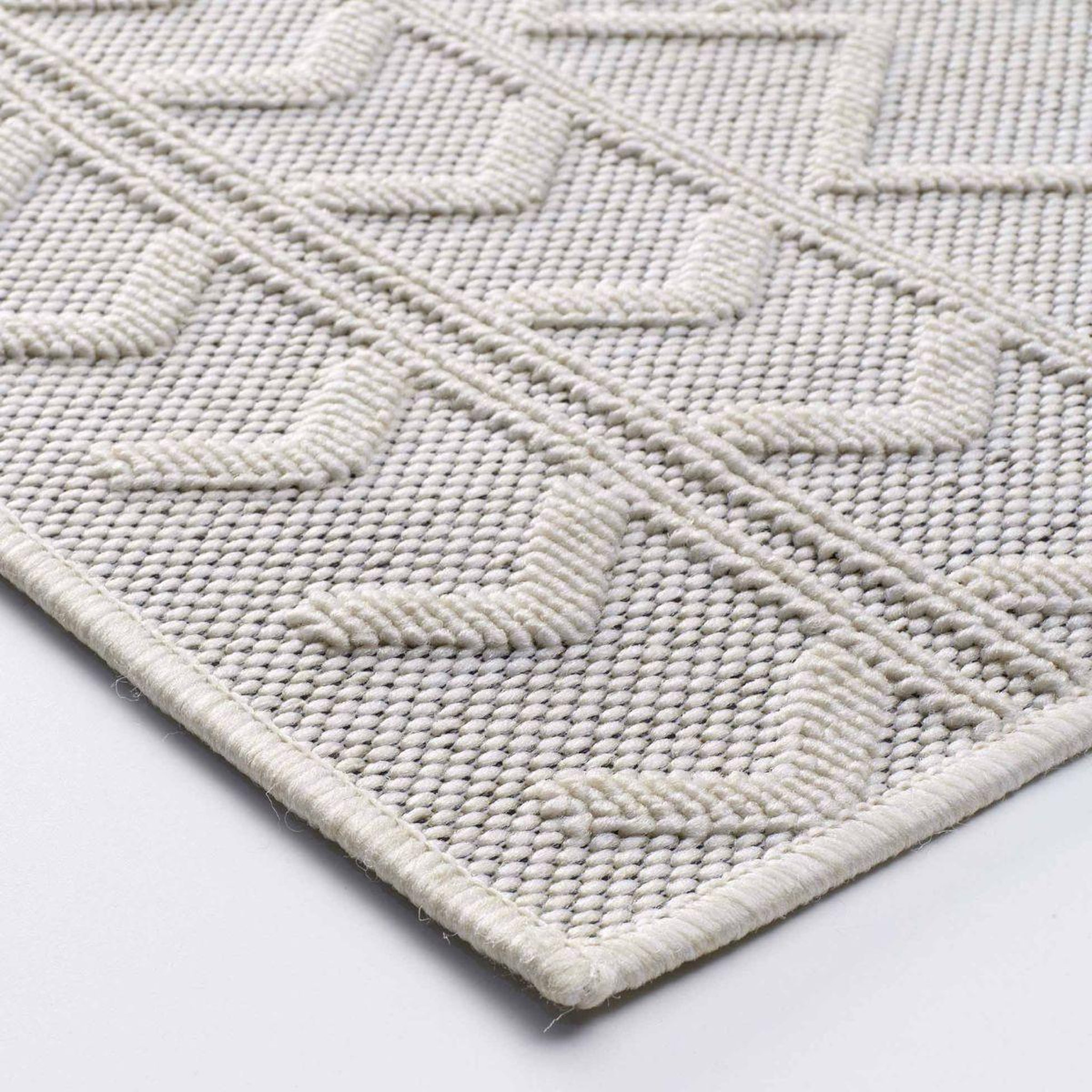 Voir la diapositive 2 : Douceur d'Intérieur Tapis déco tissé  valam  160x230cm naturel