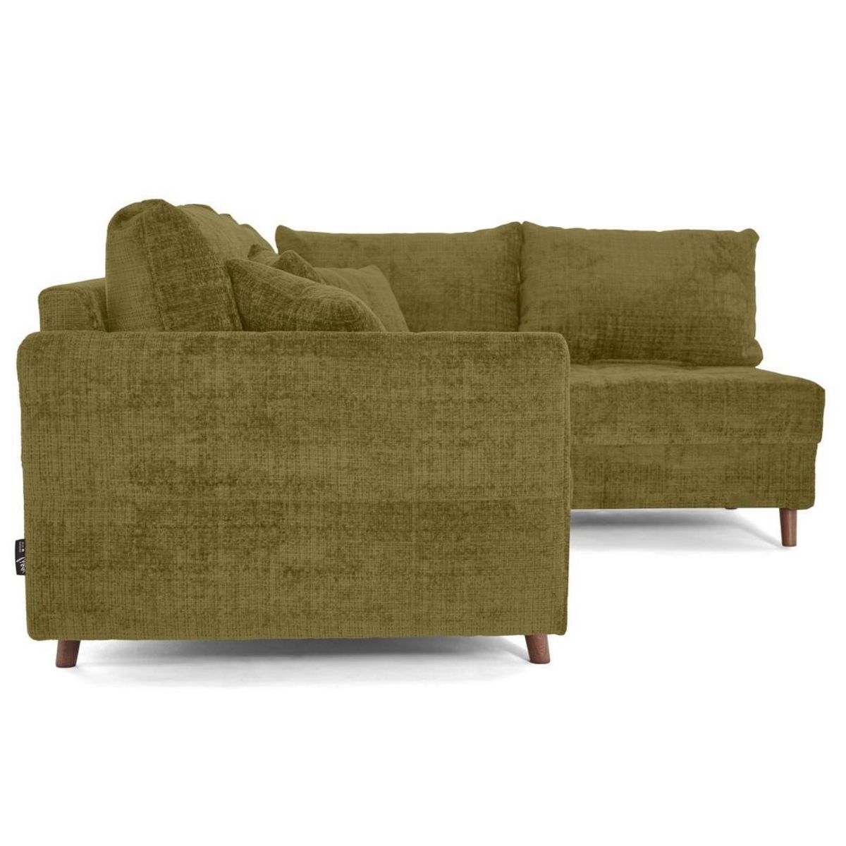 LISA DESIGN Rune - canapé d'angle droit 4 places en velours texturé