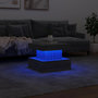 Voir la diapositive 5 : VIDAXL Table basse avec lumieres LED sonoma gris 50x50x40 cm