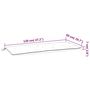 Voir la diapositive 6 : VIDAXL Coussins de banc de jardin lot de 2 rayures bleues et blanches