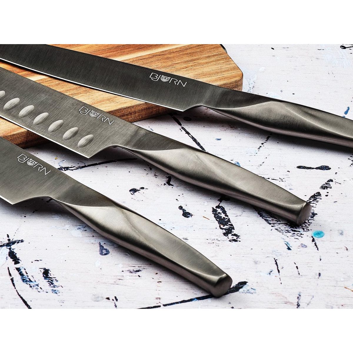 BJORN Couteaux de cuisine LARUS - 6 pièces