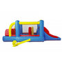 Voir la diapositive 2 : AIRMYFUN Château gonflable : aire de jeux gonflable avec obstacles et double toboggan - surface de jeux : 560 x 255 x 190 cm - Wipe out
