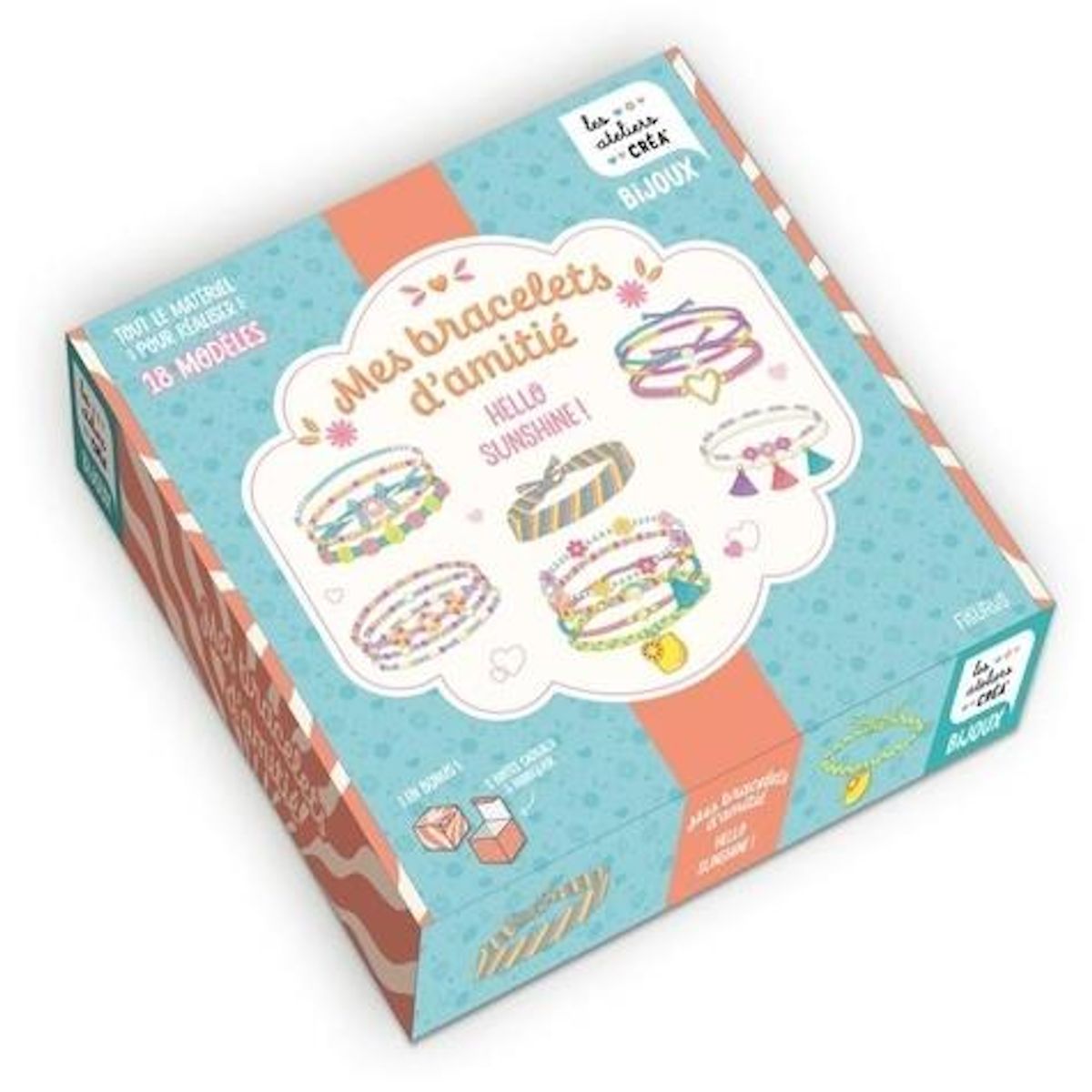 MES BRACELETS D'AMITIE HELLO SUNSHINE ! COFFRET AVEC TOUT LE MATERIEL POUR REALISER 18 MODELES, Deuzo Hildegarde