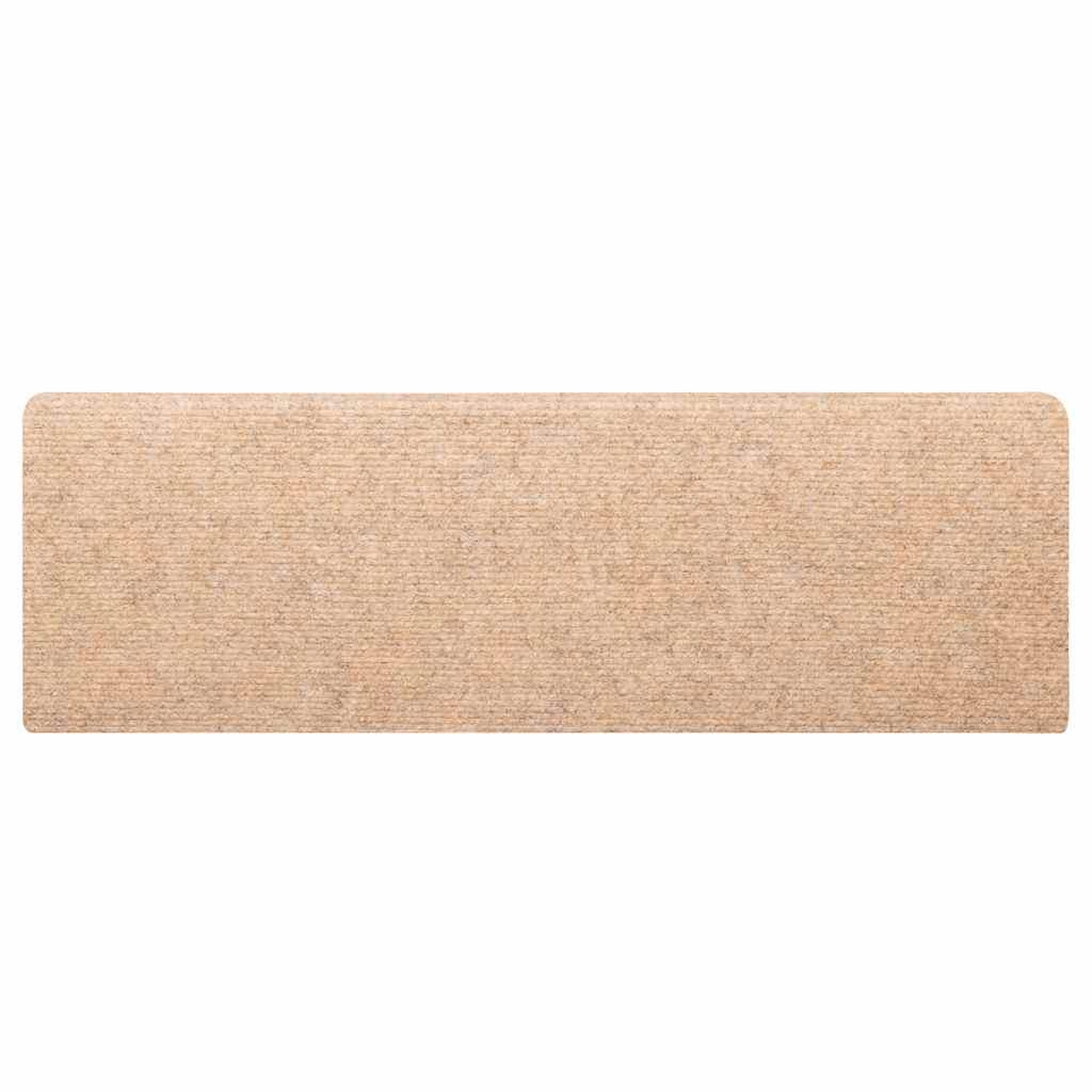 Voir la diapositive 4 : VIDAXL Tapis d'escalier autocollant 30 pcs creme 65x21x4 cm