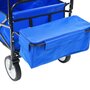 Voir la diapositive 4 : VIDAXL Chariot a main pliable avec toit Acier Bleu
