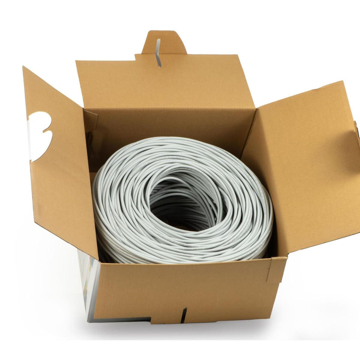 LINK Link LK305U6E Câble UTP Solide Cat.6 305 m CCA AWG23 LSZH Classe CPR Eca Gris