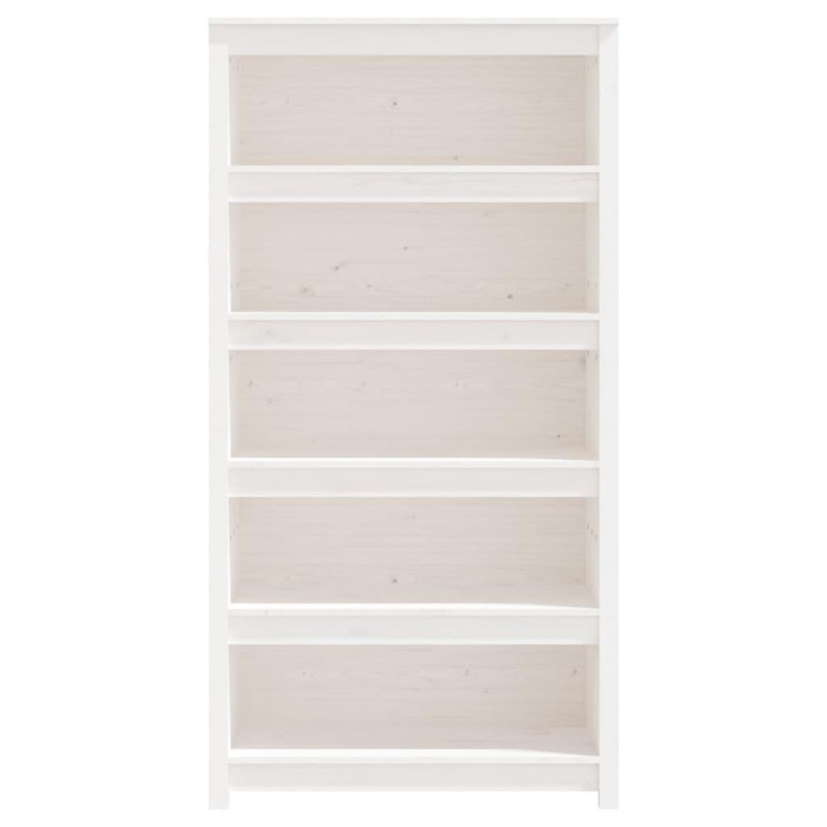 VIDAXL Bibliotheque Blanc 80x35x154 cm Bois de pin massif