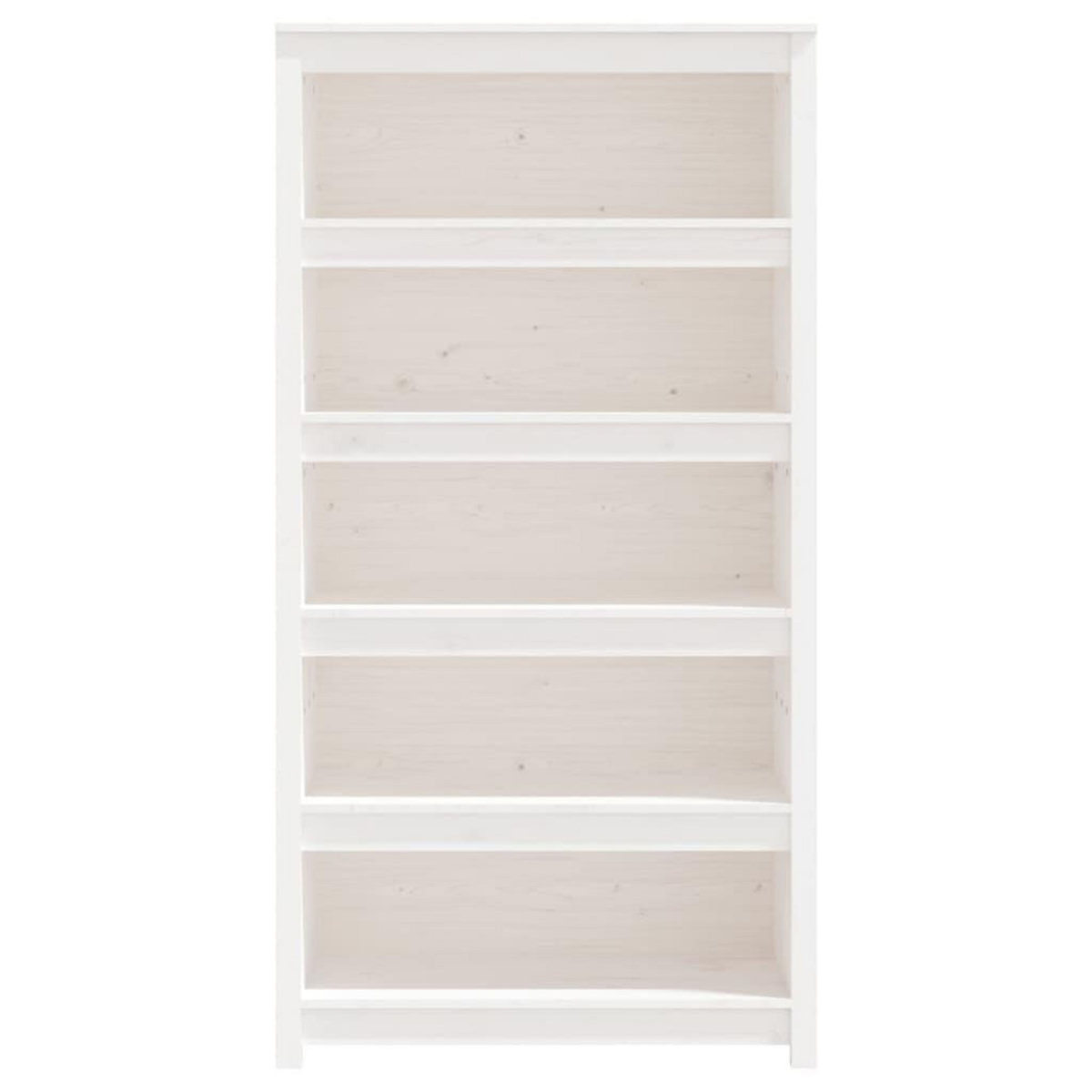 VIDAXL Bibliotheque Blanc 80x35x154 cm Bois de pin massif