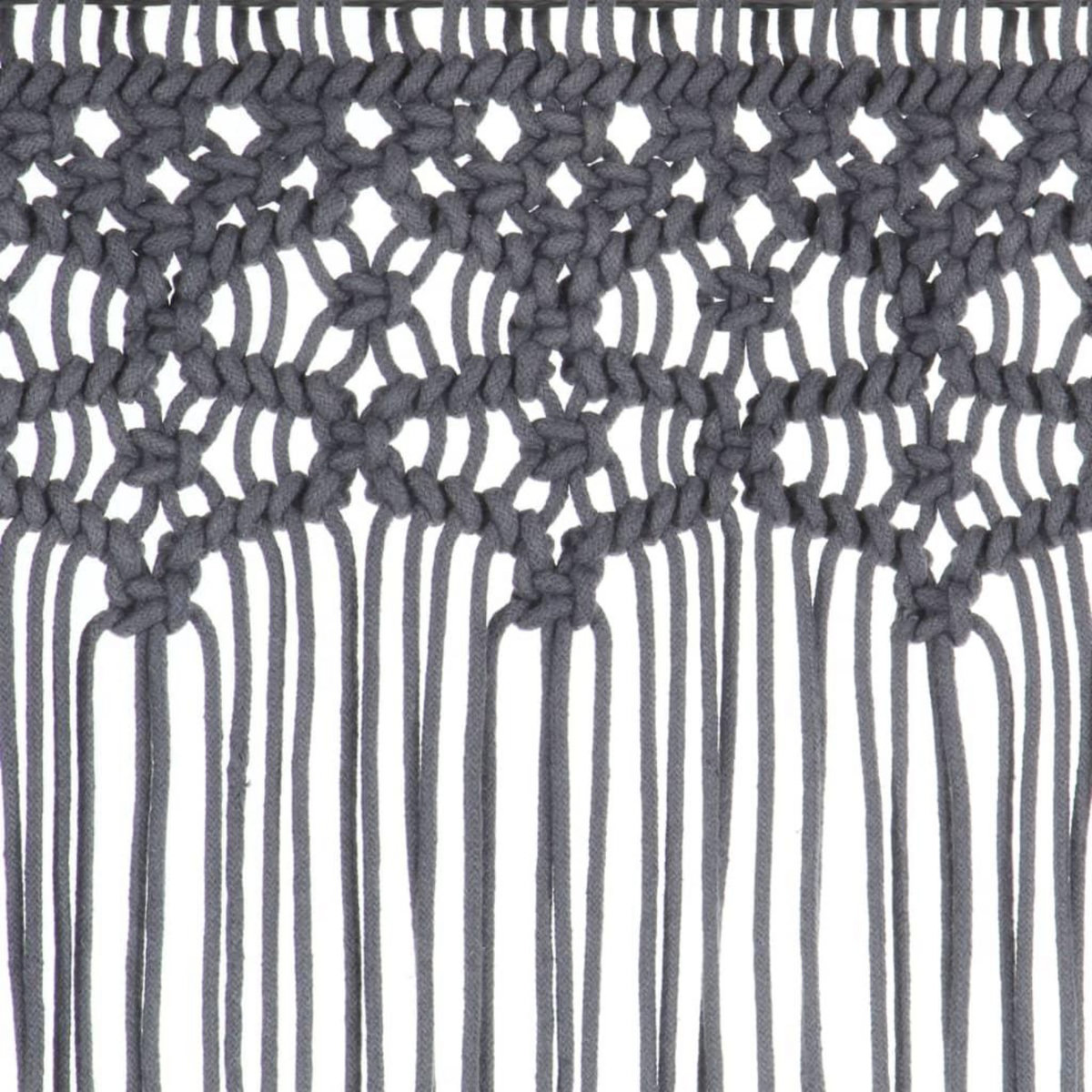 VIDAXL Rideau en macrame Anthracite 140x240 cm Coton
