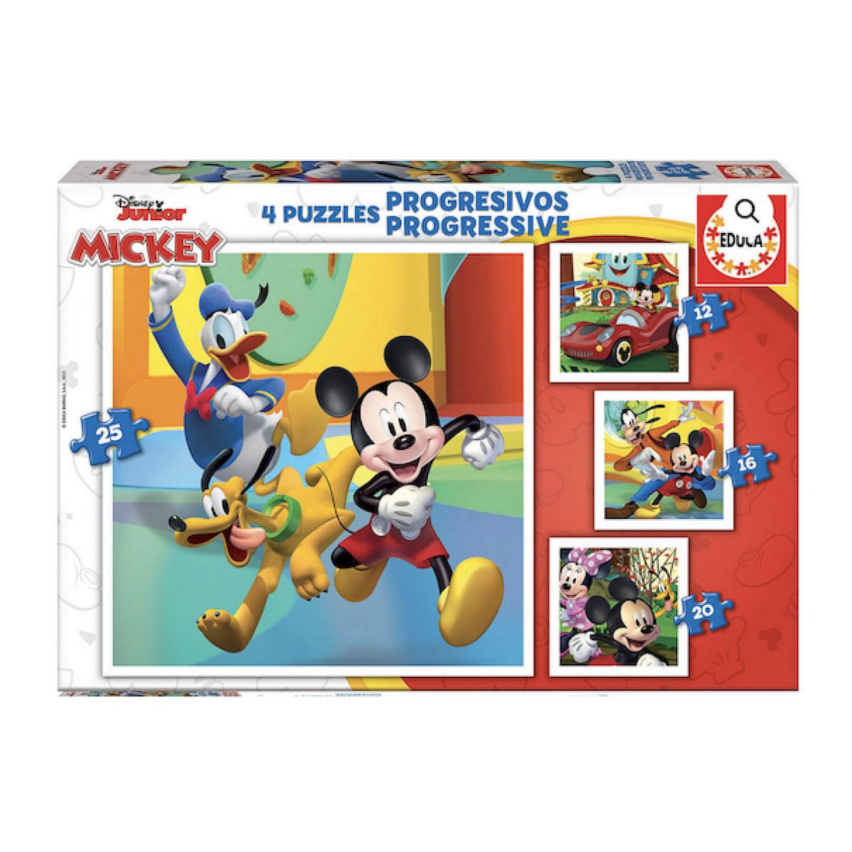 EDUCA 4 puzzles progressifs mickey et ses amis