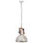 Voir la diapositive 4 : VIDAXL Lampe suspendue industrielle 25 W Argente Rond 30 cm E27