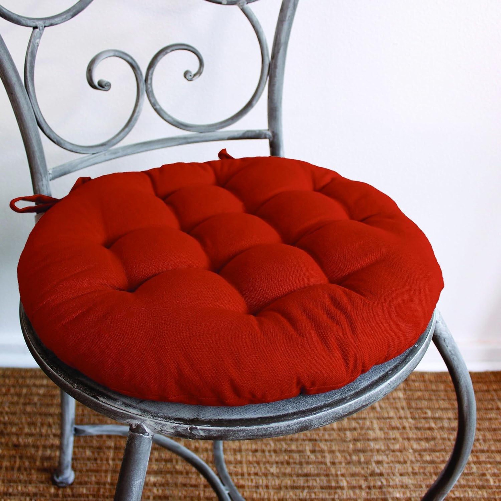 Voir la diapositive 3 : Eden Galette de chaise ronde panama
