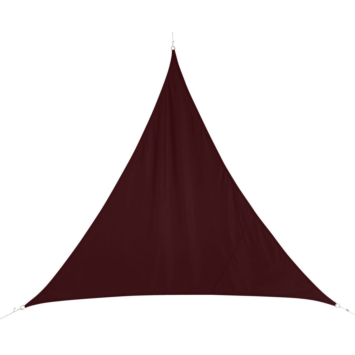 HESPERIDE Voile d'ombrage triangulaire Curacao - 3 x 3 x 3 m - Bordeaux