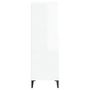 Voir la diapositive 5 : VIDAXL Buffet haut Blanc brillant 60x36x110 cm Bois d'ingenierie