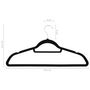 Voir la diapositive 6 : VIDAXL Cintres antiderapants 100 pcs Noir Velours