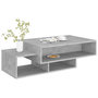Voir la diapositive 4 : VIDAXL Table basse Gris béton 105x55x32 cm Bois d'ingénierie