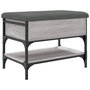 Voir la diapositive 2 : VIDAXL Banc a chaussures sonoma gris 62x42x45 cm bois d'ingenierie