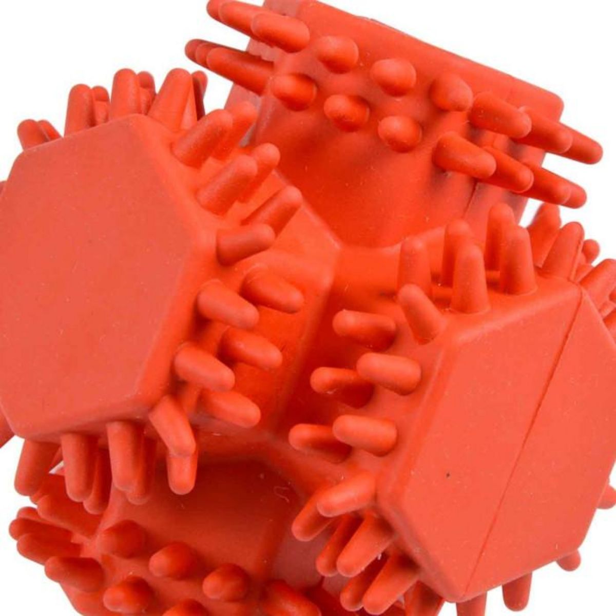 Paris Prix Jouet pour Chien Distributeur  Balle Cube  10cm Rouge