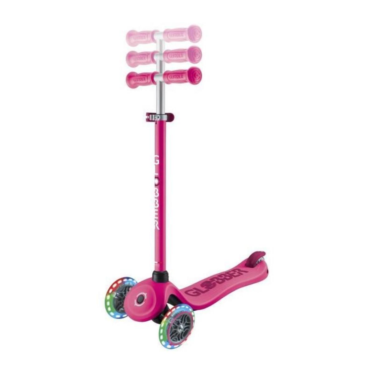 Globber Go-Up Sporty Lights V2 Rose Fushia