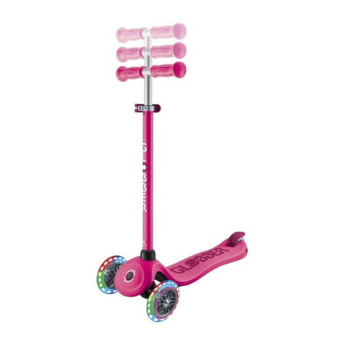 Globber Go-Up Sporty Lights V2 Rose Fushia