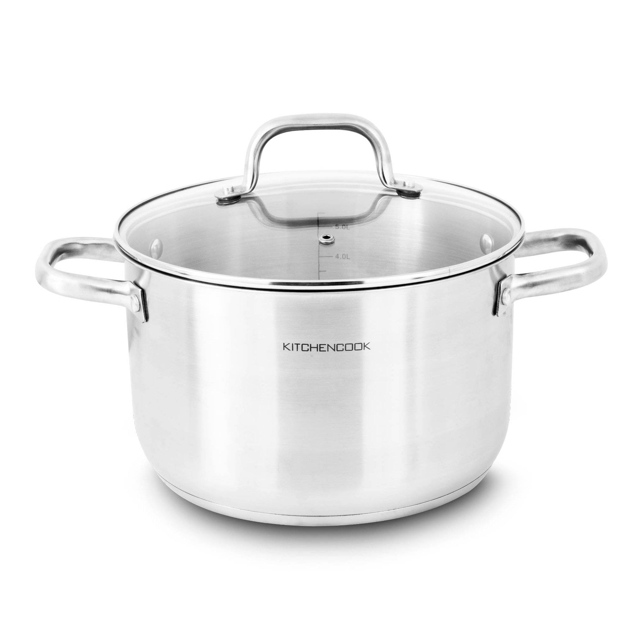 Voir la diapositive 1 : KITCHEN COOK Marmite acier inoxydable 24 cm induction PROFESSIONNEL