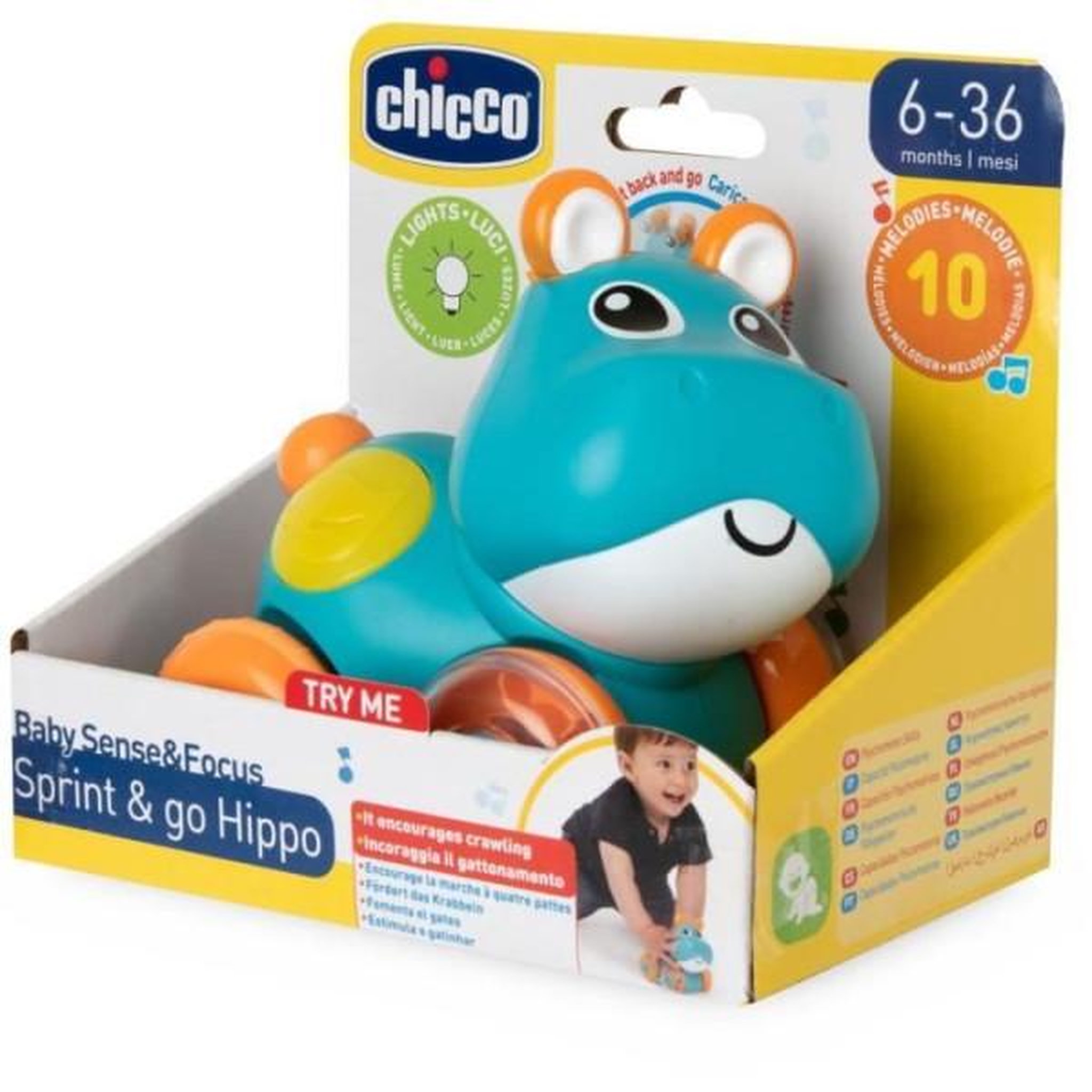 Voir la diapositive 6 : CHICCO CHICCO - Hippo Sprint&go - Bleu et orange - Des 6 mois