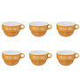 Voir la diapositive 1 : SECRET DE GOURMET Lot de 6 Tasses en Faïence  Colorama  62cl Jaune