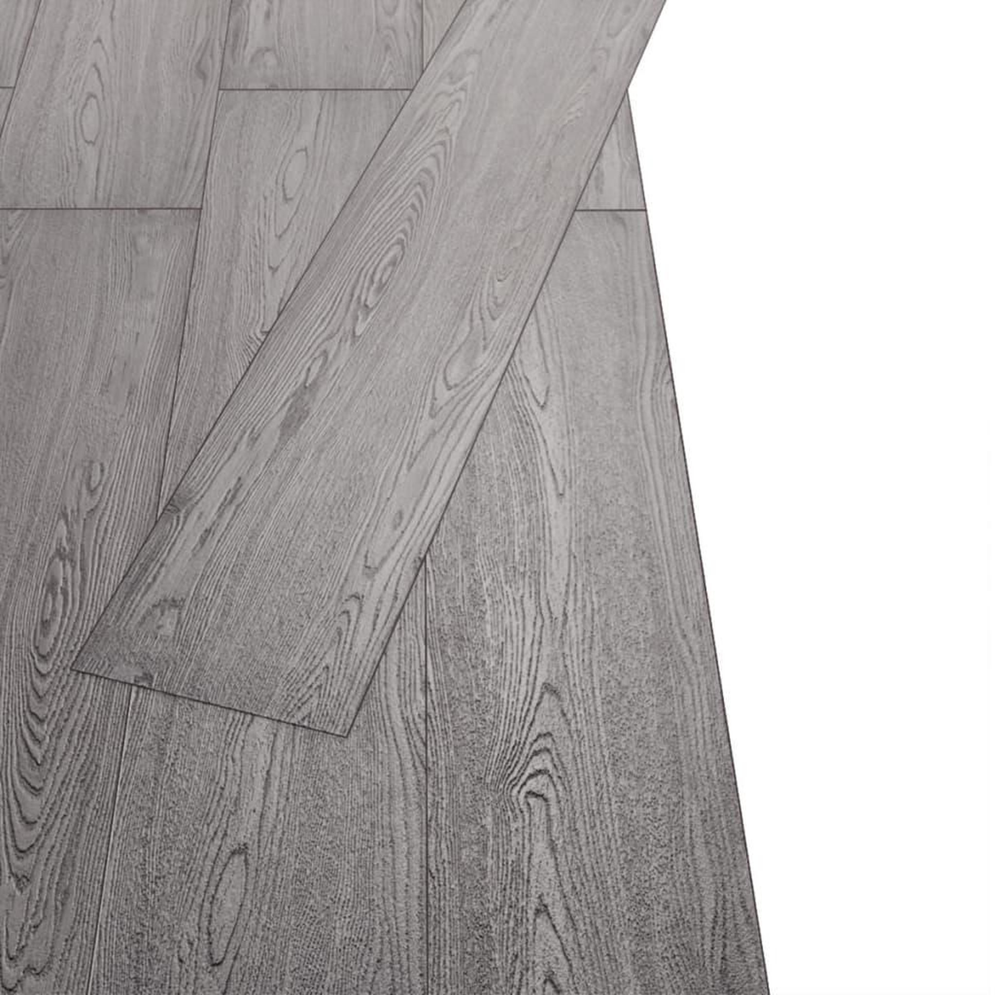 Voir la diapositive 3 : VIDAXL Planches de plancher PVC Non auto-adhesif 5,26m^2 2mm Gris fonce