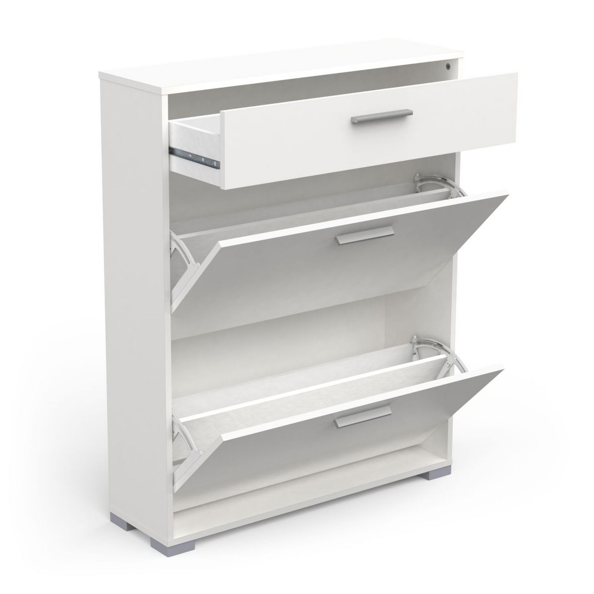 Meuble à chaussures 2 portes 1 tiroir L80 cm LIZZIE