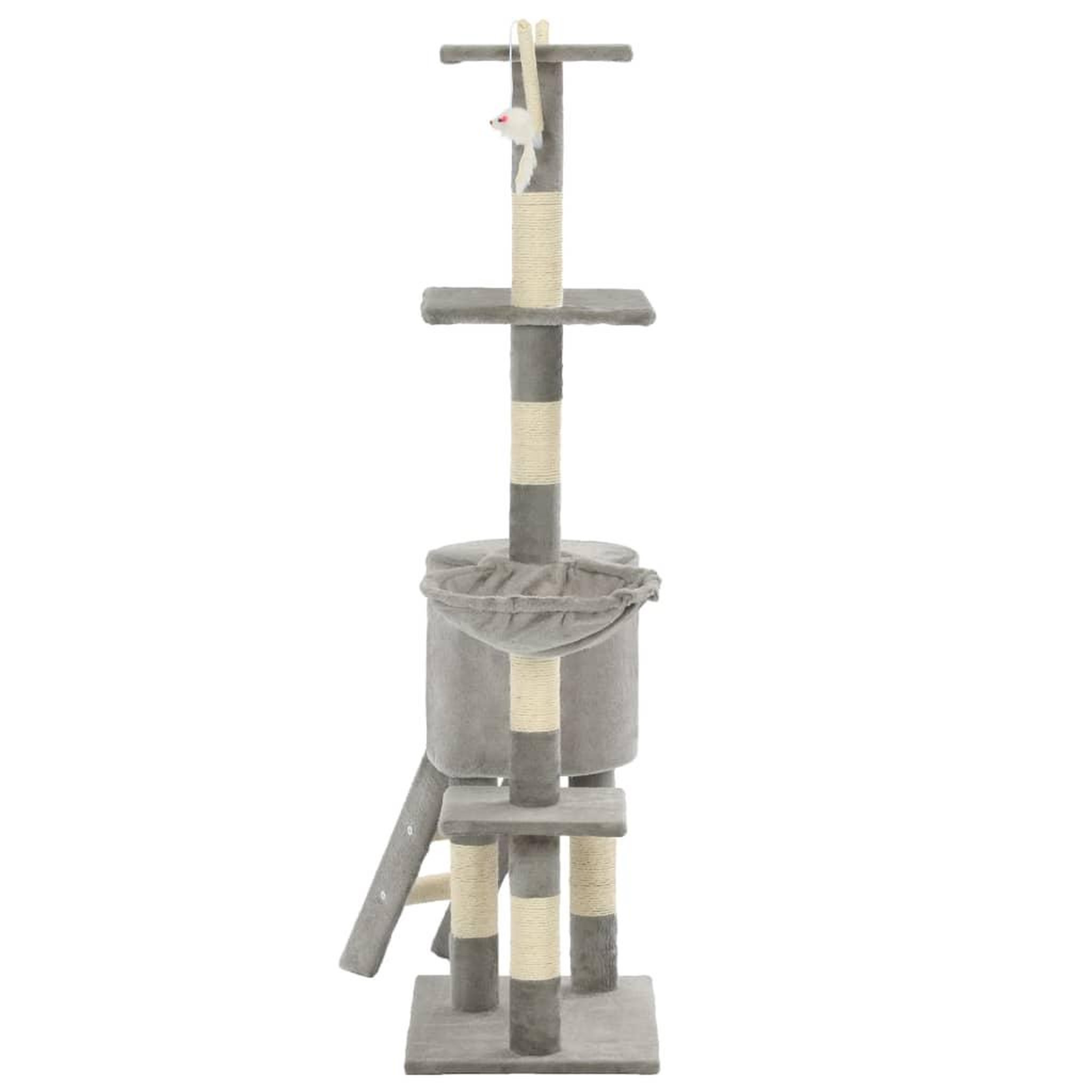 Voir la diapositive 5 : VIDAXL Arbre a chat avec griffoirs en sisal 138 cm Gris