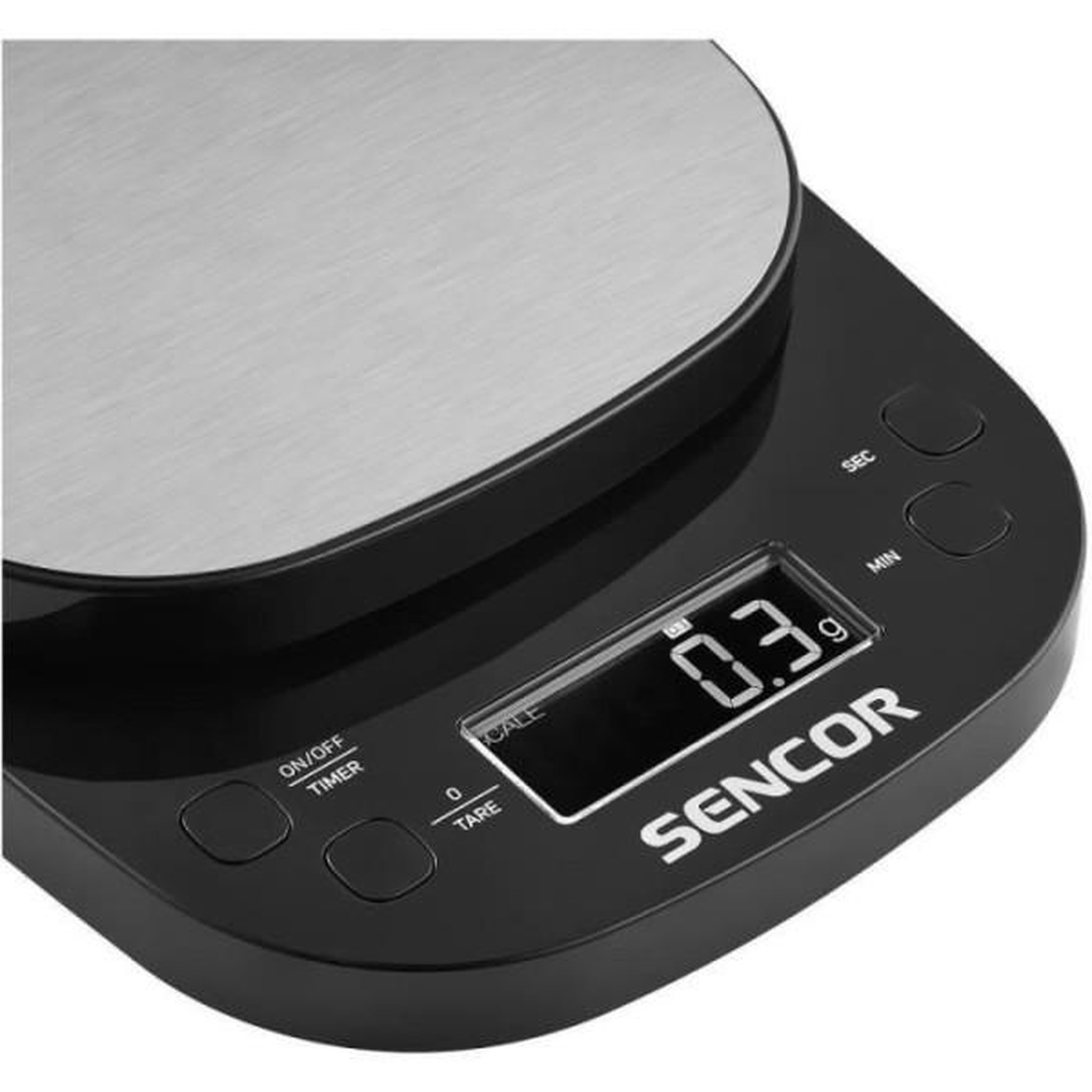 Voir la diapositive 3 : MARKET24 Balance de Cuisine Electronique de Precision  - Sencor - SKS 0804BK