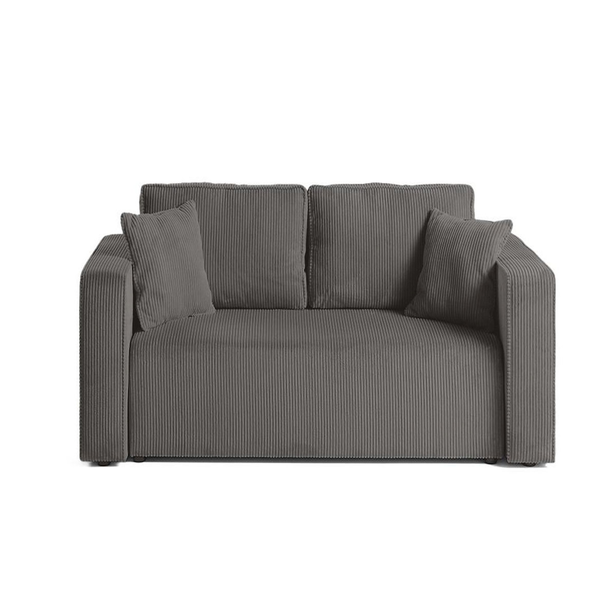 BEST MOBILIER Topaze - canapé droit 2 places - en velours côtelé