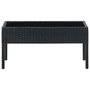 Voir la diapositive 2 : VIDAXL Table de jardin Noir 75x40x37 cm Resine tressee