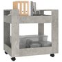 Voir la diapositive 3 : VIDAXL Chariot de bureau Gris beton 60x45x60 cm Bois d'ingenierie