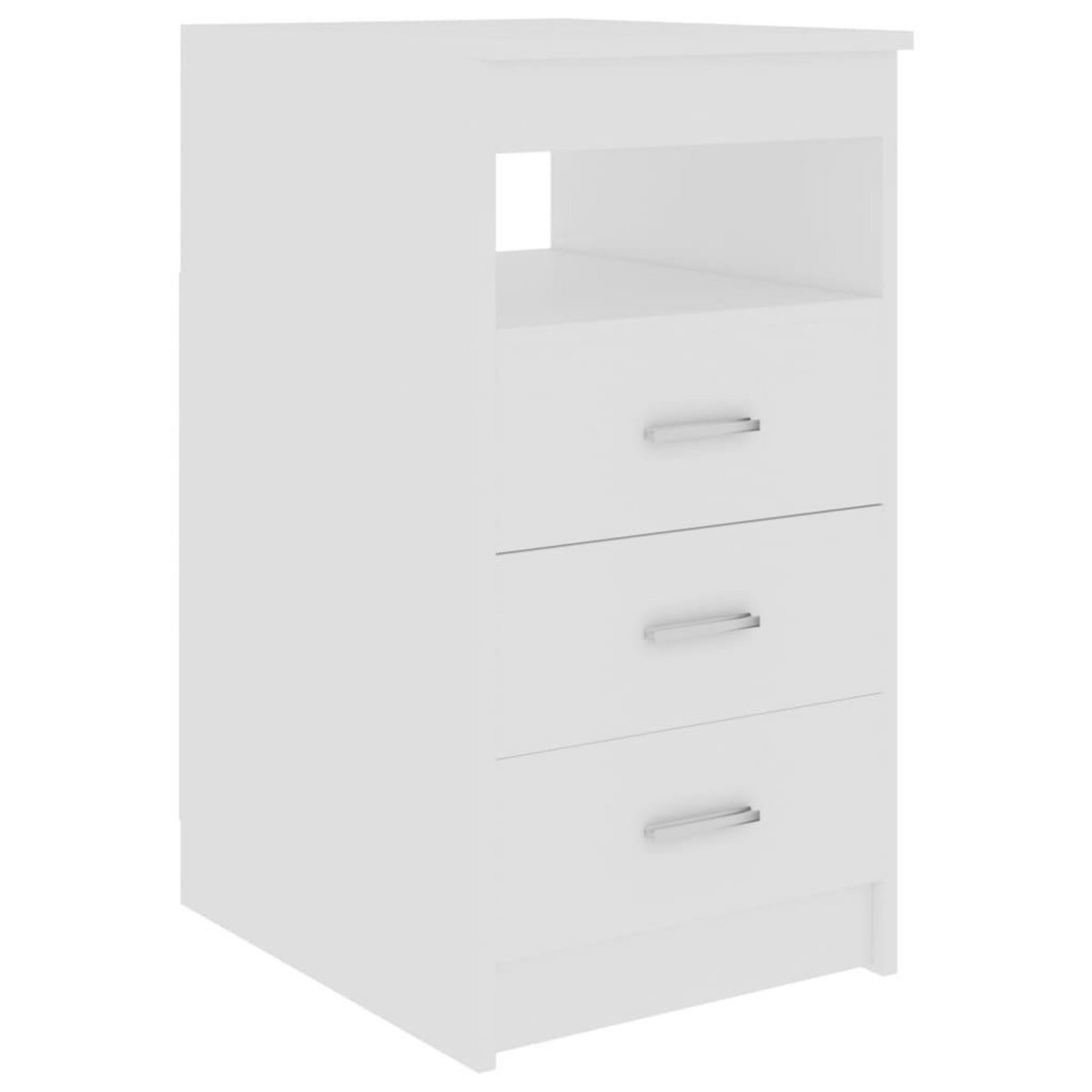 VIDAXL Armoire a tiroirs Blanc 40x50x76 cm Bois d'ingenierie