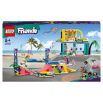 LEGO Friends 41751 Le Skatepark, Jouet de Skateboard, avec Mini-Poupée et Scooter et fauteuil roulant 