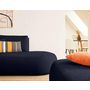 Voir la diapositive 3 : LISA DESIGN Santorini - canapé modulable d'angle gauche + pouf - 5 places - en tissu texturé
