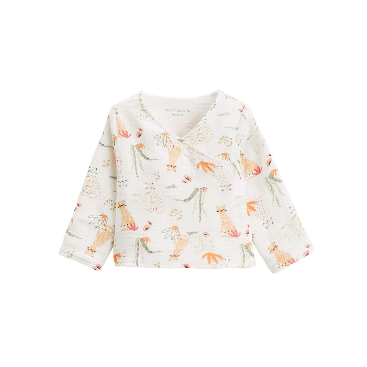 Petit Béguin Gilet bébé en gaze de coton Sierra