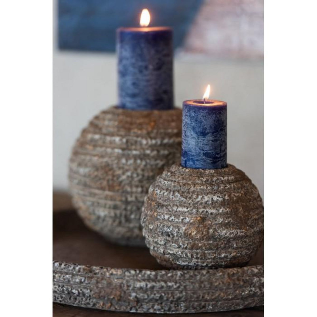 Paris Prix Chandelier Rond en Ciment  Creta  18cm Multicolore