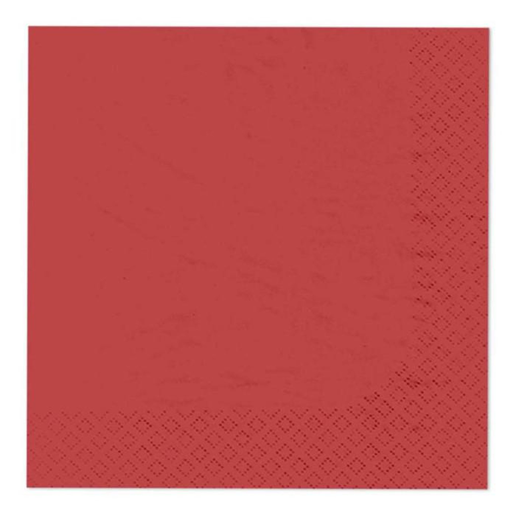 Paris Prix Lot de 20 Serviettes en Papier  Cocktail  25x25cm Rouge