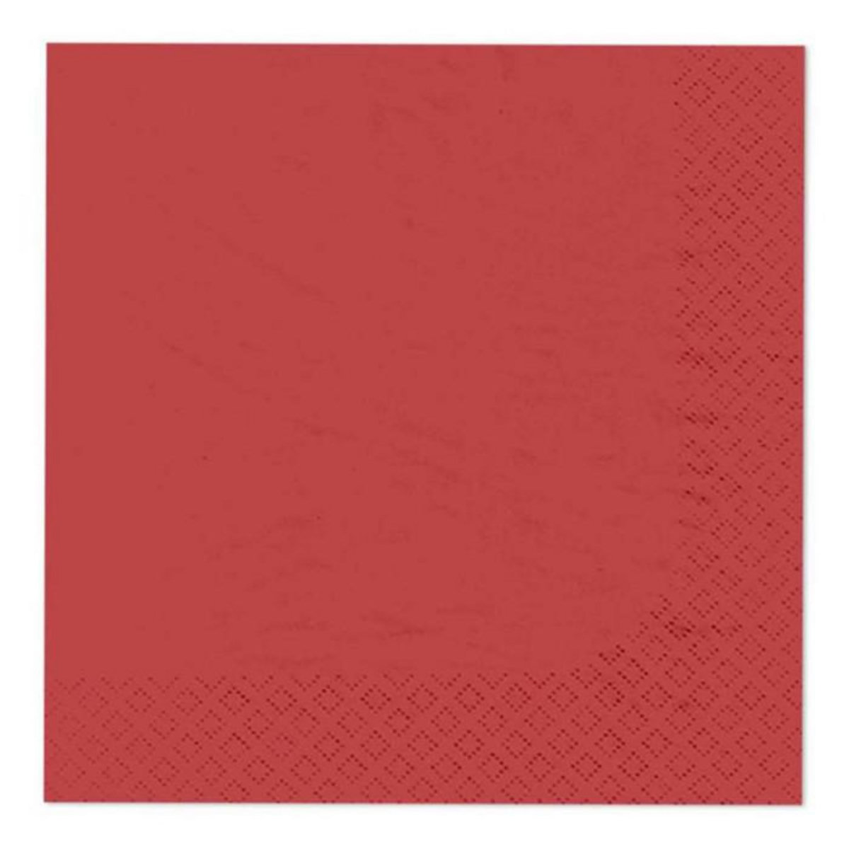 Paris Prix Lot de 20 Serviettes en Papier  Cocktail  25x25cm Rouge