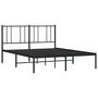 Voir la diapositive 3 : VIDAXL Cadre de lit metal sans matelas avec tete de lit noir 120x190cm