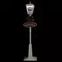 VIDAXL Lampadaire de Noël avec Pere Noël 180 cm LED