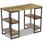 Voir la diapositive 3 : VIDAXL Bureau en bois de manguier 110 x 50 x 76 cm