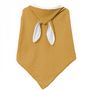 Voir la diapositive 5 : Monsieur Bébé Cape, sortie de bain pour bébé intérieur 100 % coton - 100 x 100 cm - Lapin - Moutarde