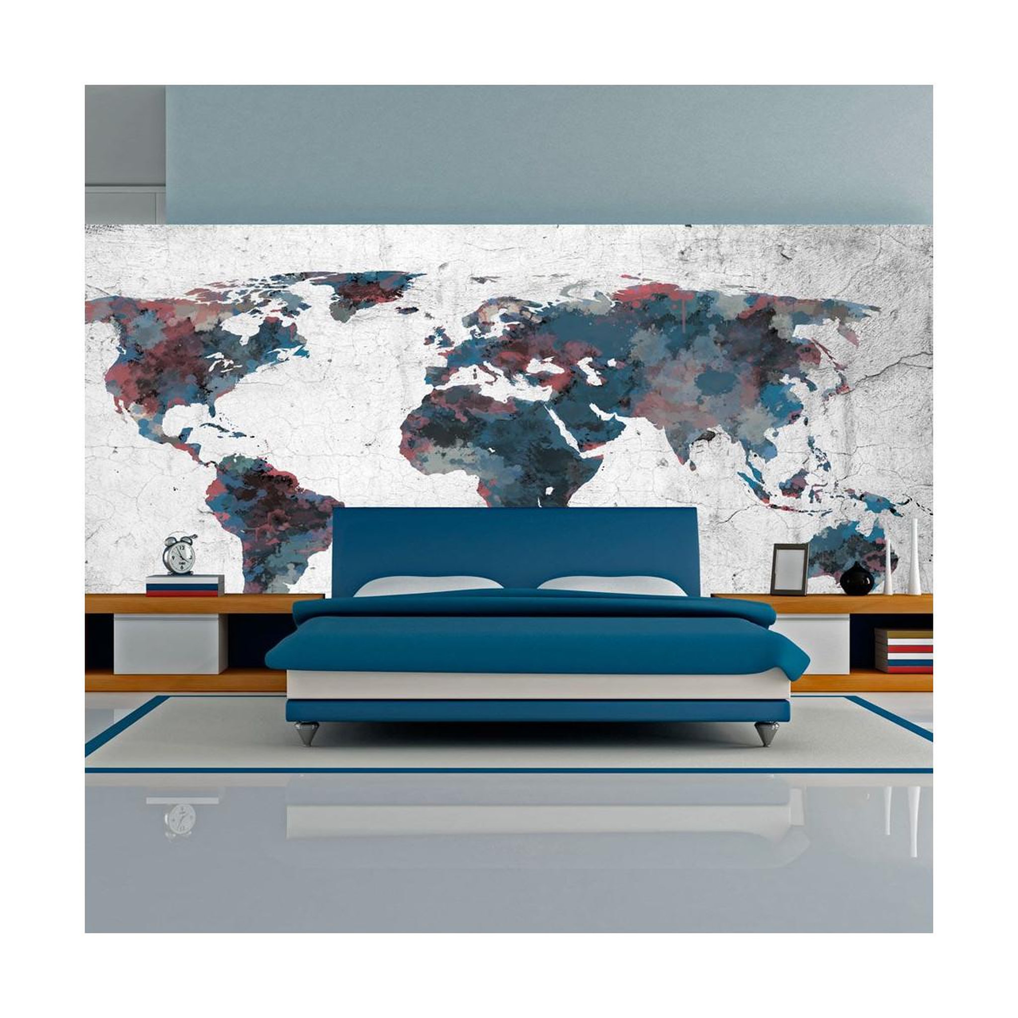 Paris Prix Papier peint xxl  world map on the wall  270x550cm