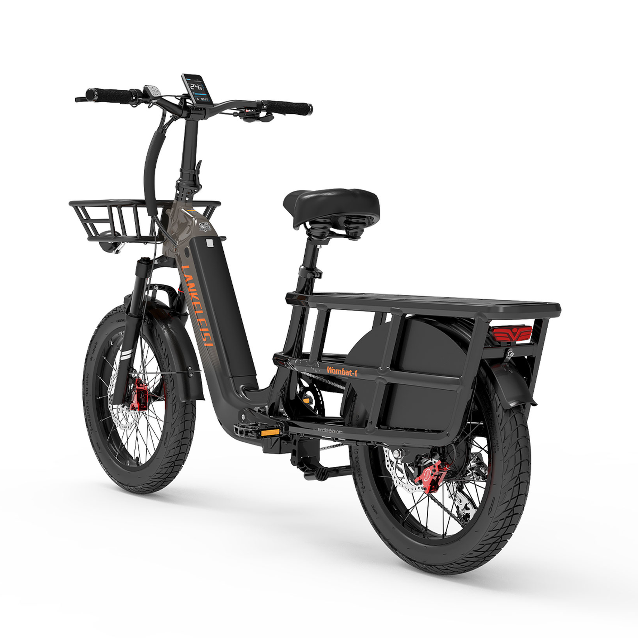 Voir la diapositive 5 : LANKELEISI Vélo cargo électrique LANKELEISI Wombat-1